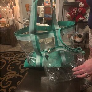 Totes Clear and Teal Travel Bag Set